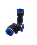 Hot Pick Bulk 50 Or 100 Pack PV PU Pneumatic Fittings Water Pipe Connector Tube Quick Couplings Release Joint Push In For Air Hose 4mm 6mm 8mm 10mm 12mm 16mm Garden PVC Tubing Easy Install, black push-in elbow fitting