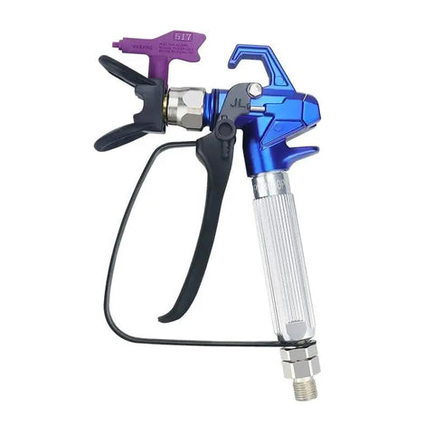 Professional Grade Airless Paint Sprayer Delivering Badass 3600 Psi Output Through A Reversible 517 Nozzle, close-up view.