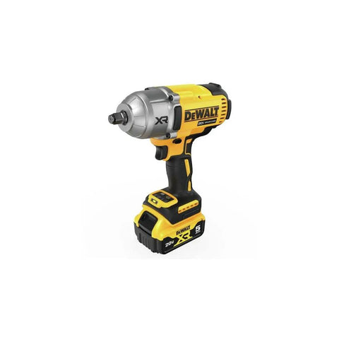 Cordless 20V Max XR Half Inch High Torque Impact Wrench Kit With Hog Ring Anvil Delivers 1030 Ft-Lbs Fastening Torque And 1400 Ft-Lbs Breakaway Torque Four Mode Variable Speed Trigger For Tough Jobs