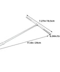 Heavy Duty T Handle Socket Wrench With Deep Design And Non Slip Comfort Grip For Stubborn Bolts and Heavy Machinery Repairs, 11.4in long.