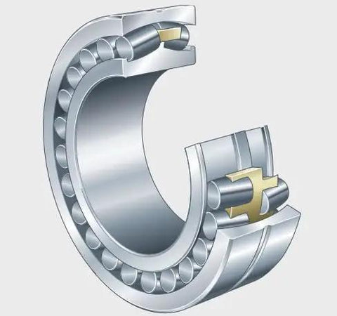 Heavy Duty STC Steyr Spherical Roller Bearing 500x830x325mm CA K30 C3 W33 showing internal structure and ball arrangement.