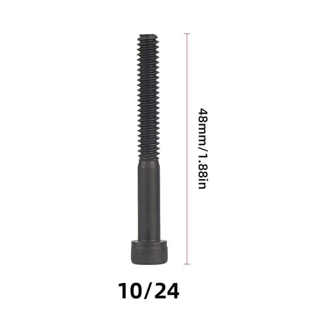 Built Tough Ten Pack 10-24 Thread Replacement Mandrels For Rivet Nut Guns Heavy Duty hardened steel mandrel 48mm, ideal for sheet metal projects.