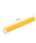 Single piece from 200 Pack Yellow Plastic Wall Anchors Kit Self Drilling Ribbed Anchors for Drywall and Hollow Walls