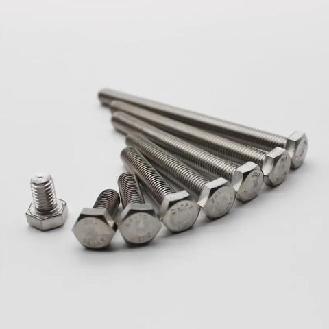 Top Tier Pure Titanium Hex Socket Bolts GR2 TA2 Metric Fasteners Size M6 Length 45mm Pack Of One laid out for comparison.