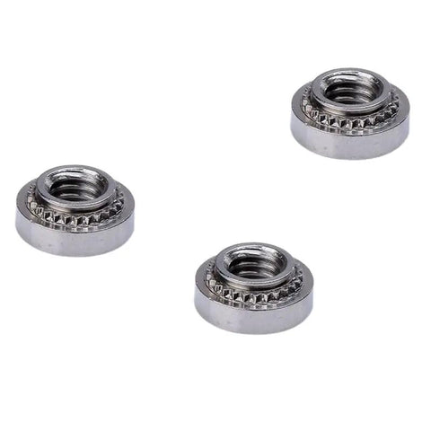 Top Notch M3 Stainless Steel Self Clinching Rivet Nut Fasteners Twenty Five Piece Heavy Duty Hardware Pack Corrosion Resistant Rivet nuts display.