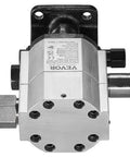 Hydraulic Wood Log Splitter Pump, 16GPM, 2 Stage 4000PSI, 1'' Inlet 1/2'' NPT Outlet 3600 RPM Aluminum Hydraulic Gear Pump, top view