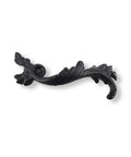 European Retro Old School Matte Black Drawer Pull Handle with Brass Accent, Antique Style Hardware for Cabinets and Furniture