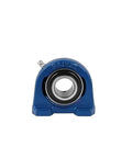 Ucpa Series Self Aligning Pillow Block Unit With Insert Ball Bearing cast iron frame front view, compact design with grease port.