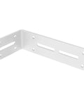 Heavy Duty Right Angle Shelf Bracket Set Thickened Steel Corner Braces for Floating Shelves, rust resistant white steel bracket