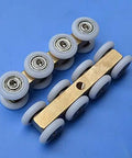 Heavy Duty Nylon Swivel Casters For Silky Smooth Sliding Wood Doors No Sweat Installation bathroom upgrade with silent rolling wheels.