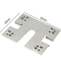 Heavy Duty Steel Solar Panel Grounding Clips 50 Pack For Roof And Ground Mount PV Systems, 50mm x 40mm steel bonding bracket.