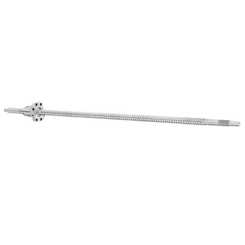 Heavy Duty Rolled Ball Screw And Ball Nut Assembly Zero Backlash High Precision Linear Motion System 12Mm Diameter 500Mm Length