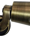 Solid Brass Round Casters Four Pack Antique Brass Finish Heavy Duty Rollers with smoothly gliding wheel for furniture.