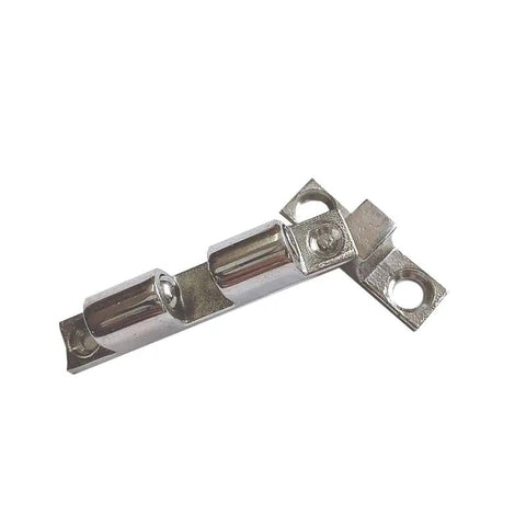 Two Pack 70 Millimeter 316 Stainless Steel Double Ball Roller Door Catch Latch Marine Grade Hardware For Boats And Cabinets showing a heavy duty latch mechanism.