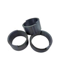 Industrial Grade Silicon Carbide Mechanical Sealing Rings Built For Heavy Duty Wear Resistance And Rock Solid Acid Alkali Corrosion Protection Featuring Precision Sintered Ceramic Design For Reliable Pump Performance, three sealing rings in black ceramic.