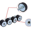 Heavy Duty M8 Rubber Mounts And Shock Absorbers For Engines, pack of four, steel and rubber, designed for quiet operation.