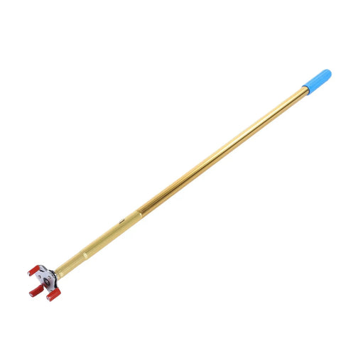 Extendable Smoke Detector Removal Rod With 15 Point Nine Foot Zero Sweat Reach and Heavy Duty Aluminum Shaft for quick access.