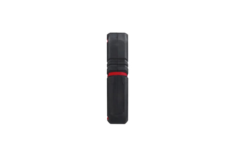 Laser Distance Meter TC LD 25 Measuring Range 005 to 25 Meters Accuracy Around 3 Millimeters Class II Diode 635 black and red handheld tool.