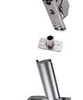 Heavy Duty Stainless Steel 360 Rotating Pivot Hinge For Invisible Doors Floor Spring Top Bottom Mount components displayed