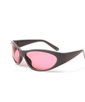 Top Tier Laser Protection Glasses for 755 Nm and 808 Nm Diodes, pink lenses with black frame, perfect for laser treatments.