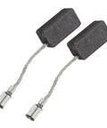 Premium Heavy Duty Carbon Brush Set For Angle Grinder Replacement Parts OEM Equivalent durable black carbon rods with lead wires.