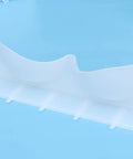 Six Piece Clear Plastic Bra Storage Box With Dividers For Wardrobe Closet Drawer Organization To Keep Lingerie Lineup Hella Neat And Shielded From Deformation A Straight Up Must Have Staple close-up of clear plastic divider section