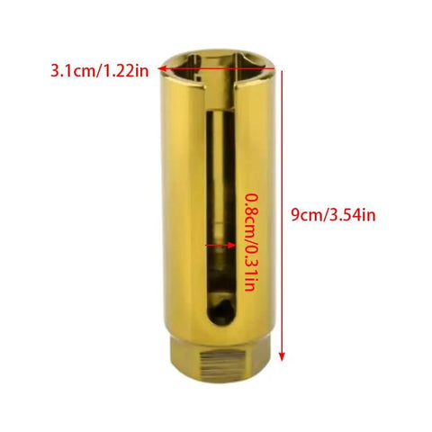 Heavy Duty Alloy Steel O2 Oxygen Sensor Socket Wrench With Anti Slip Grip, 9cm long, designed for fast O2 removal.