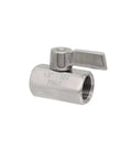 Rock Solid 304 Stainless Steel Ball Valve F Female To M Male M14x15 Thread High Pressure Plumbing Shutoff with lever