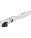 Dual Head 72 Tooth Ratchet Wrench With One Hand Quick Release Socket Driver For Effortless Auto Repair Work Makes Mechanic Jobs A Piece Of Cake Using Smooth Forward Reverse Action And Dependable Control, shown from the side.