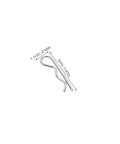 Assorted Safety Cotter Pin Kit 100 Pcs For Quick Install And Easy Removal Carbon Steel Silver Pins Includes Variety Of Pin Types For Auto Hitch Clips, 5cm pin shown