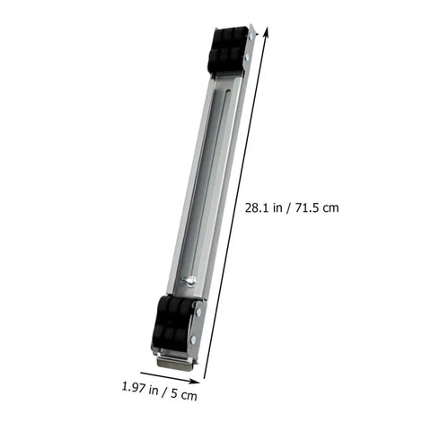 Heavy Duty Adjustable Appliance Roller Stand 28.1 in with snap lock casters for easy movement of washers and dryers.