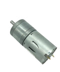 Heavy Duty 12V DC Micro Gearmotor Low Speed Reduction Box for Smart Cars and Mini Tools with metal housing design.