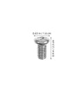 Zinc Alloy Machine Screw And Nut Kit With Washers, 320Pcs Pan Head Bolts Set screw detailed size shown