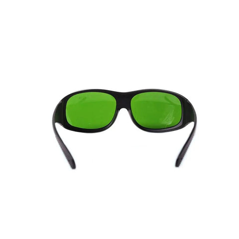 Pro Level Laser Safety Glasses Built For 980Nm 1064Nm And 1320Nm Lasers With green lenses and wraparound fit for eye protection.