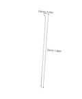 Diagram of a pushrod from 20 Sets Fixed Wing Airplane Control Horns Pushrods And Linkage Stoppers Kit, showing dimensions 20cm and 0.6cm.