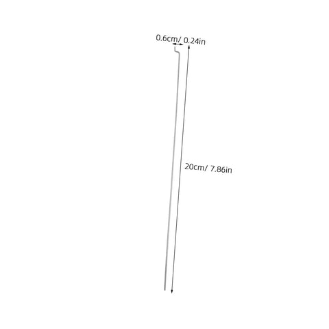 Diagram of a pushrod from 20 Sets Fixed Wing Airplane Control Horns Pushrods And Linkage Stoppers Kit, showing dimensions 20cm and 0.6cm.