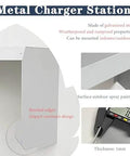 Badass Wall Mount EV Charger Enclosure Waterproof Outdoor Cover Kick Ass Durable Cable Box made of galvanized steel with beveled edges.