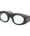 Kickass Laser Safety Glasses Shield Your Peepers From 980Nm To 2500Nm Beams With Serious Od Five Plus Rating And Hella Crisp Vision Cert Approved Protective Goggles in black frame.