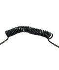 3 Meter PU Coil Air Hose With 1/8 Inch BSP Female Fittings For Airbrush And Spray Painting, coiled black hose with connectors.