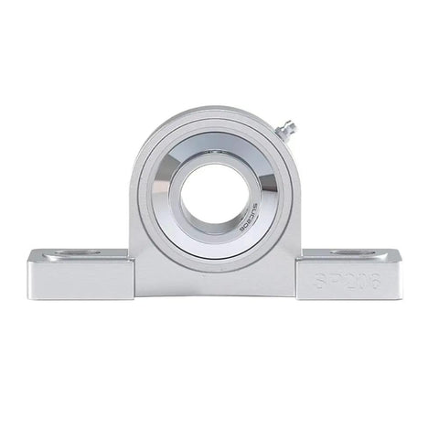 Heavy Duty SUCP215 Pillow Block Bearing Featuring Stainless Steel Insert Ball And Precision Ground 75mm Housing front view.