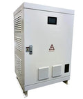 Single Phase To Three Phase Converter Badass Powerhouse 20 Horsepower 15 Kilowatt Transformer with vents and display.