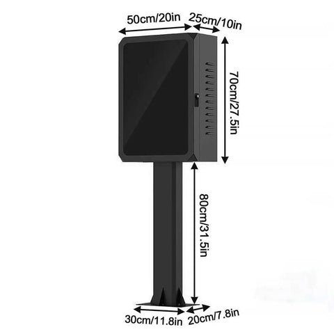 Tough As Nails EV Charger Lock Box With Key, 50x25x70cm heavy duty cover for electric vehicle charging pile.