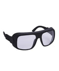 Kickass Heavy Duty Infrared Laser Safety Glasses With OD Six Plus Rating For CO2 Units, black wrap around eyewear for shop use.