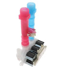 Easy Fit Washing Machine Water Inlet Valve Replacement Part For Most Standard Washers With Universal Fit, Durable Dual Material Valve Assembly That Is Plastic Housing And Metal Components, Simple Installation, pink and blue valve