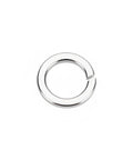 M3.5 Spring Lock Washers 304 Stainless Steel Split Ring Fasteners for Machinery and Automotive Repair, single washer top view