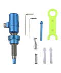 Aluminum Plunger Button Adjuster For Recurve Bows dials in exact tension, includes tools and springs for precision tuning.