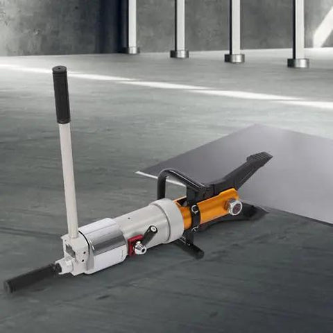 Straight Up Badass 360 Rotating Hydraulic Spreaders And Shears 18 Ton Cutting Force 5.5 Ton Expansion Portable Locksmith Tool With Aluminum Case on a smooth surface.