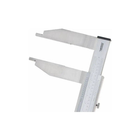 Heavy Duty Stainless Steel Vernier Caliper Dead Accurate Measures Zero To Sixty Inches, showing jaw and scale details.