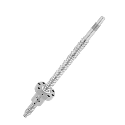 Dead Nuts Precise Rolled Ballscrew And Anti Backlash Ballnut Assembly 300mm with smooth surface for industrial automation.