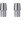 Two machined steel spacers for Heavy Duty 3/4 Inch Heim Joint Rod End Kit Featuring Triple Acme Right And Left Threads.